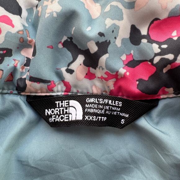 The North Face Girls XXS 5 ThermoBall Eco Insulation Puffer Jacket Floral Camo - Picture 6 of 8